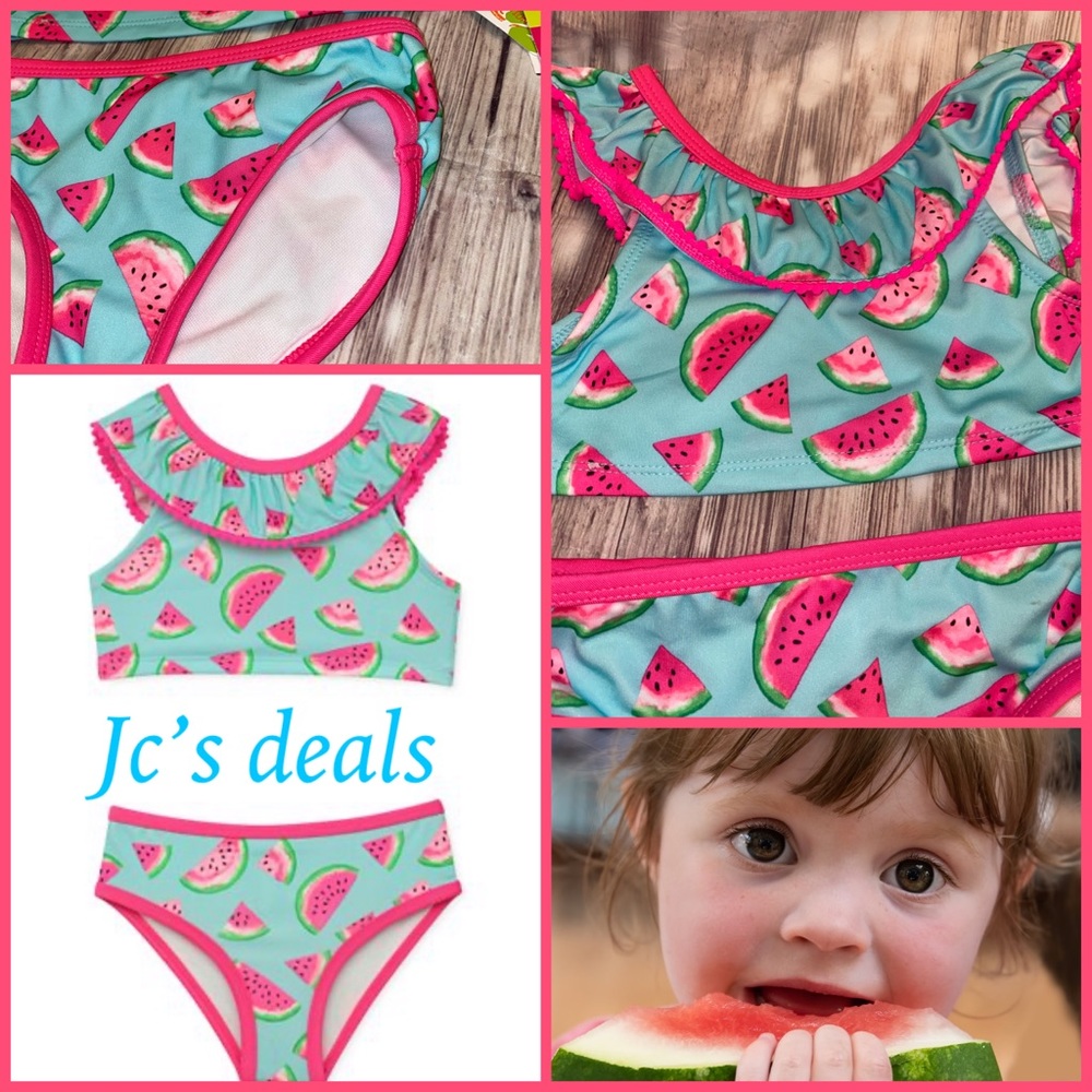 🌺 Penelope & Mack girls watermelon bikini set 🌺